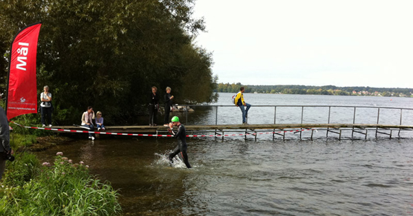 Esrum Open Water 2011: Carsten går i land efter X-treme-turen